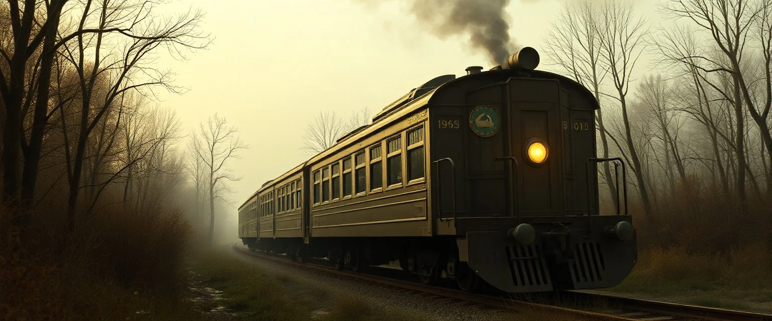 get aboard the rabbit train in the style of Rembrandt and Fallout 4
