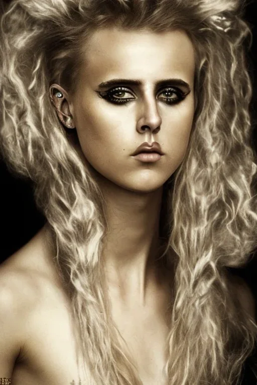 Danish singer MØ, epic darkness, hair,