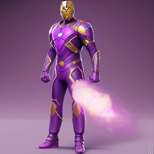 Cosmos super hero, purple costume,4k image, man