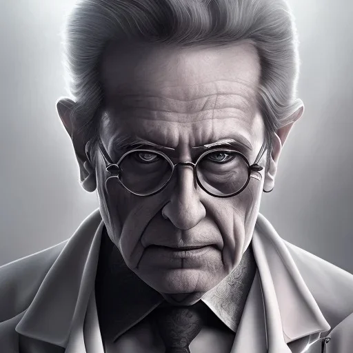 evil doctor, patient, fight, high quality, high detail, portrait