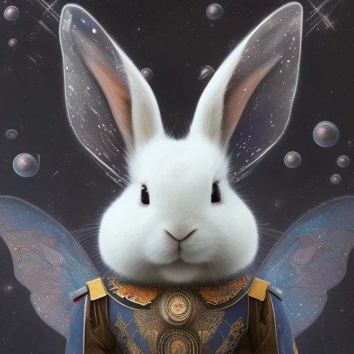 white platinum rabbit with blue third aye and butterfly wings, aboriginal, dot painting, indiginous, dot, mud, dream-time, abstract, dots, natural pigment, extremely sharp detail, finely tuned detail, ultra high definition, 8 k, unreal engine 5, ultra sharp focus, art germ and Paul Lewin and Kehinde Wiley, winter ambiance