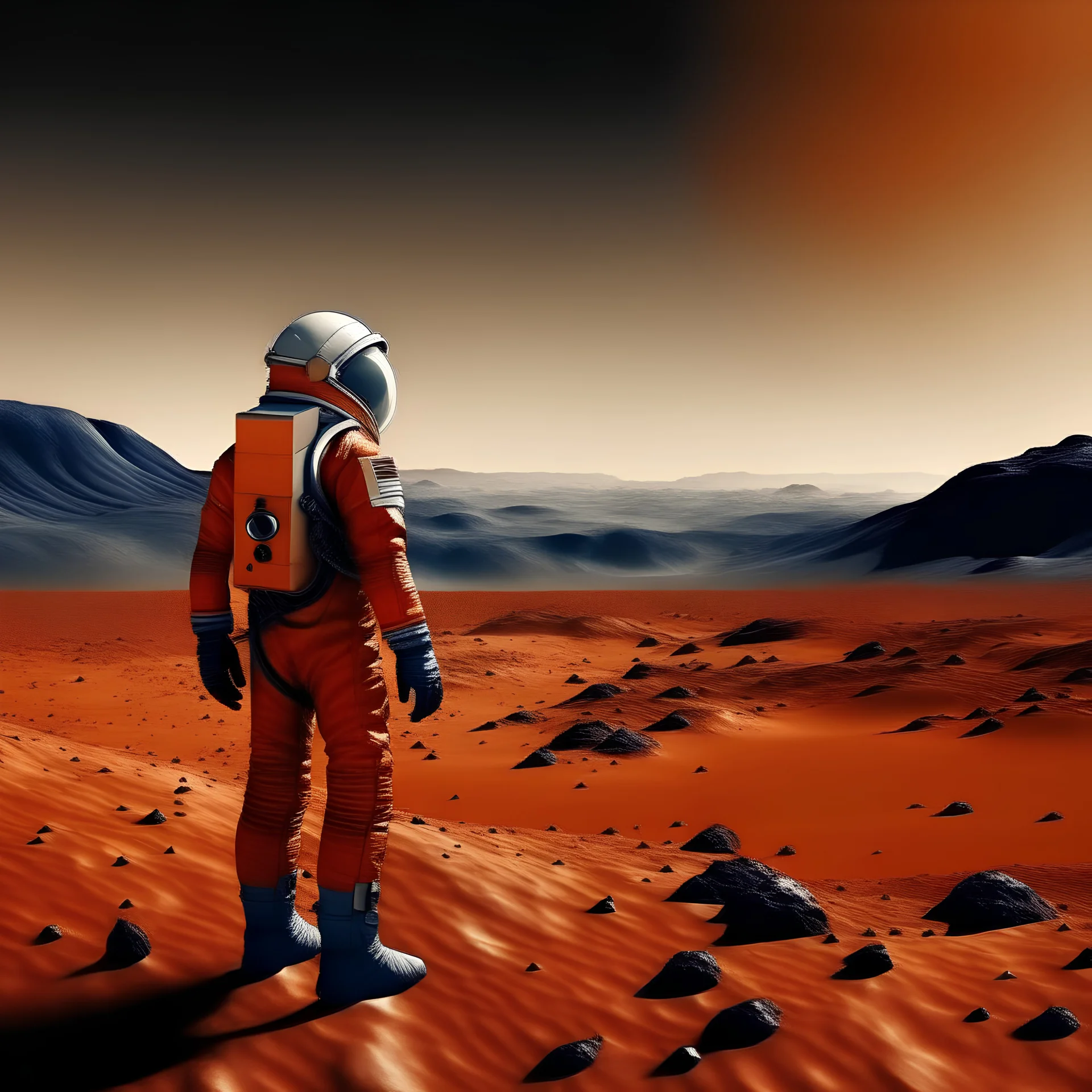 man on mars