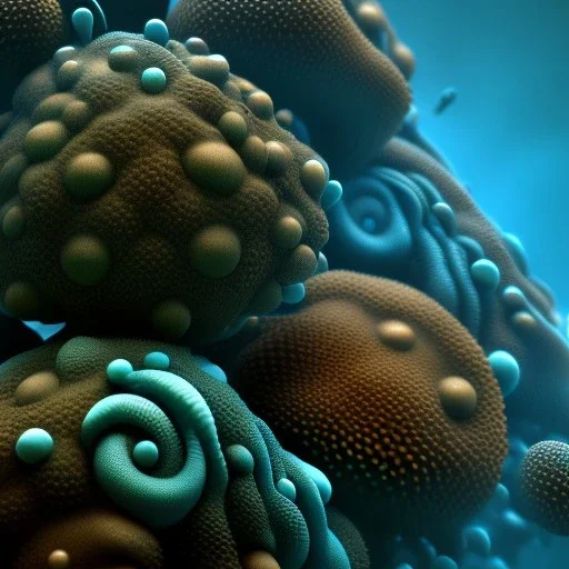 Fluid ink coral creature, unreal engine 5, 8k resolution, photorealistic, ultra detailed