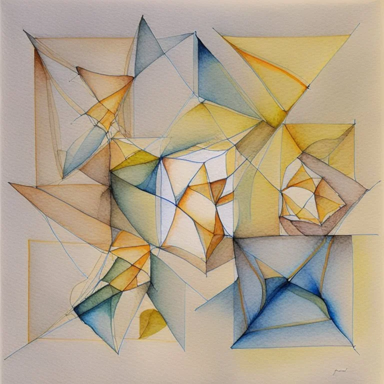 Generate an asymmetrical arrangement of joints, each placed in different quadrants of the canvas, with subtle variations in size and orientation. watercolour sketch