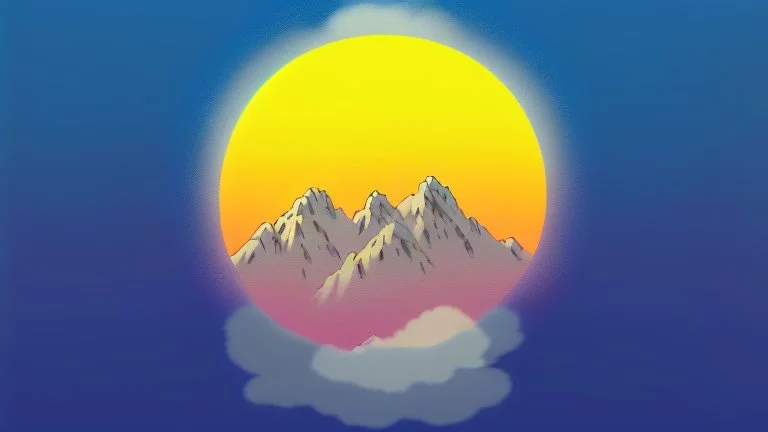 subject=(yeti), background=(mountains), time=(sunset)