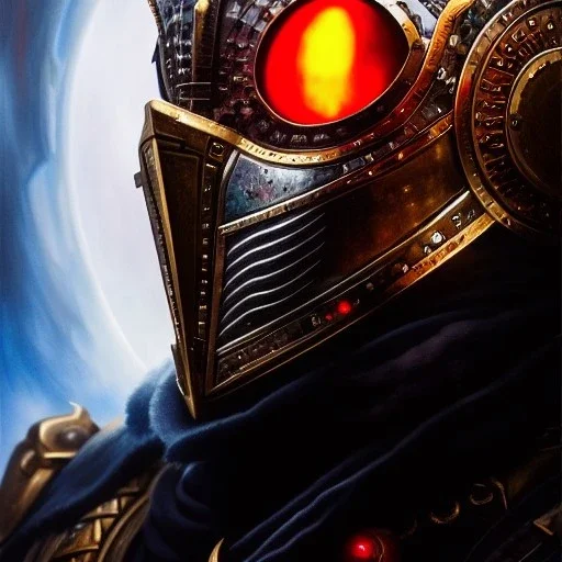 Ultra detailed fullbody Portrait in oil on canvas of Apocalypse villain with Armor ,extremely detailed digital painting, extremely detailed face,crystal clear Big Glowing red eyes, mystical colors ,perfectly centered image, perfect composition, rim light, beautiful lighting, 8k, stunning scene, raytracing, anatomically correct, in the style of robert e howard and Ken Kelley and Ohrai Noriyoshi and Simon Bisley and tomzj1