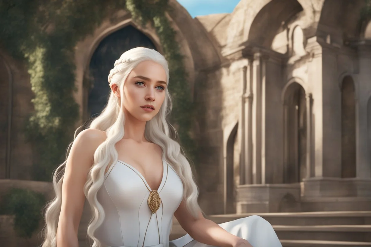 Daenerys Targaryen in 8k Afukuro anime artstyle , Targaryen them, white costum, close picture, highly detailed, high details, detailed portrait, masterpiece,ultra detailed, ultra quality