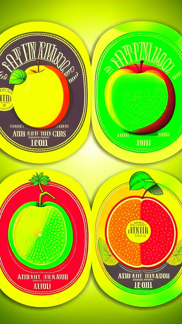 Fruit label design