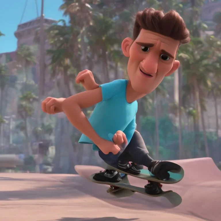 casey Neistat on a skateboard