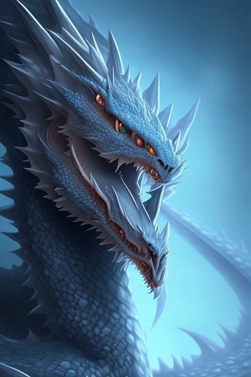 A Blue eyes withe dragon