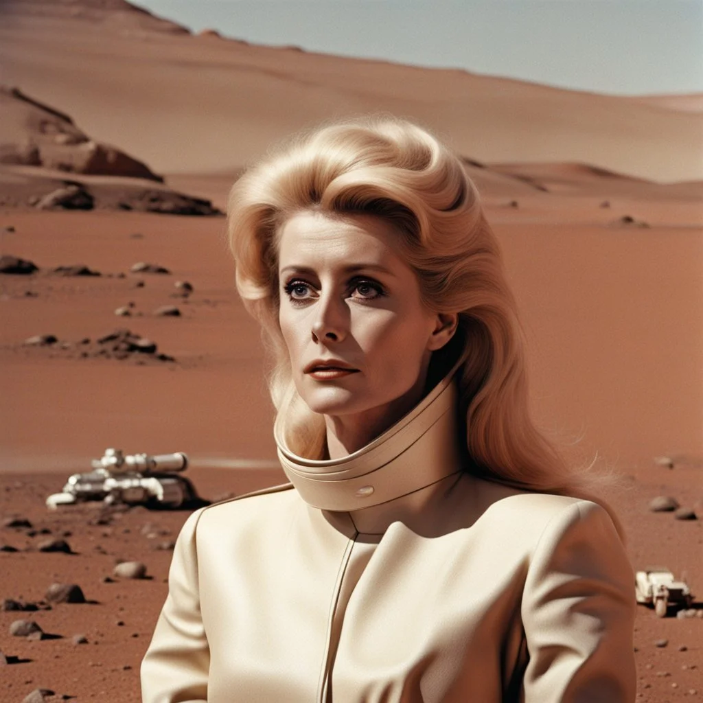 Catherine Deneuve on the surface of Mars