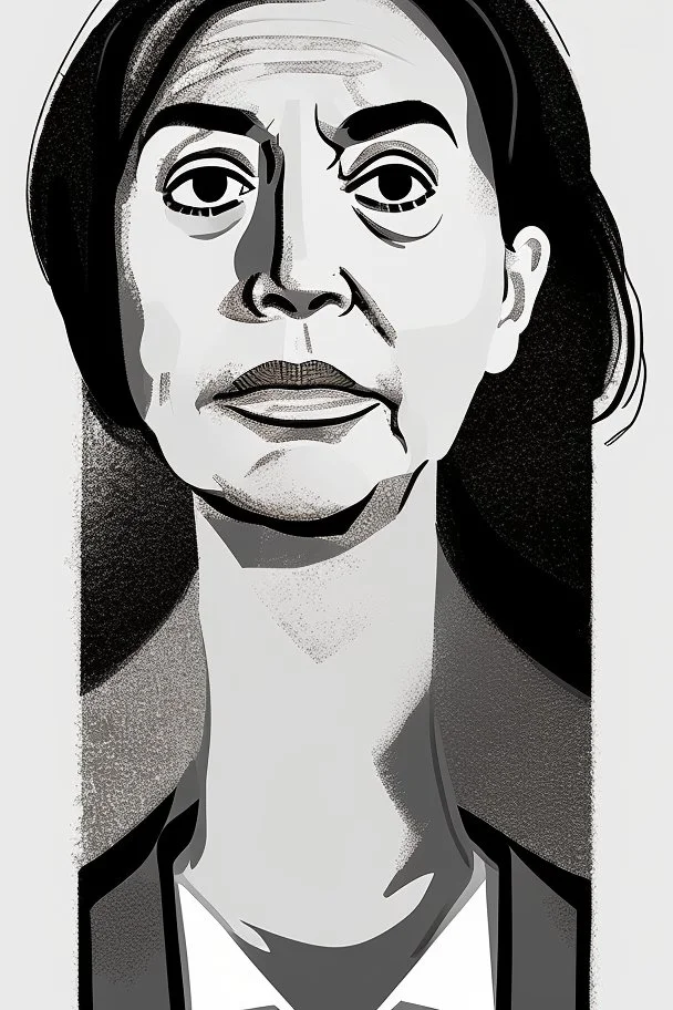 Portrait of powerful female politician