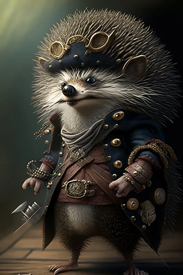 humanoid hedgehog pirate