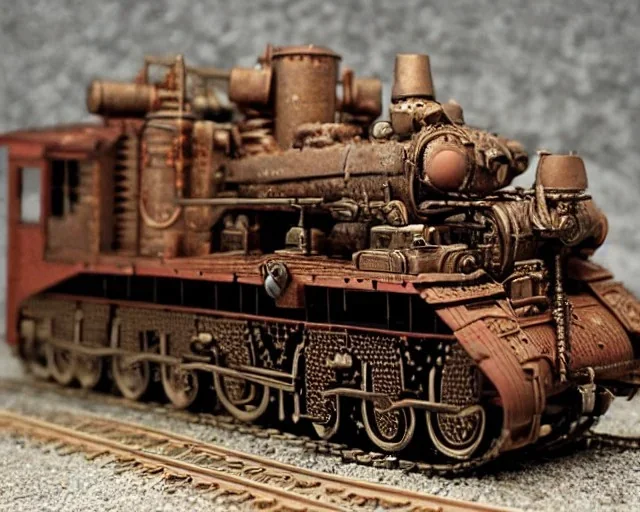 steampunk railway tank titan apocolypse epic scale