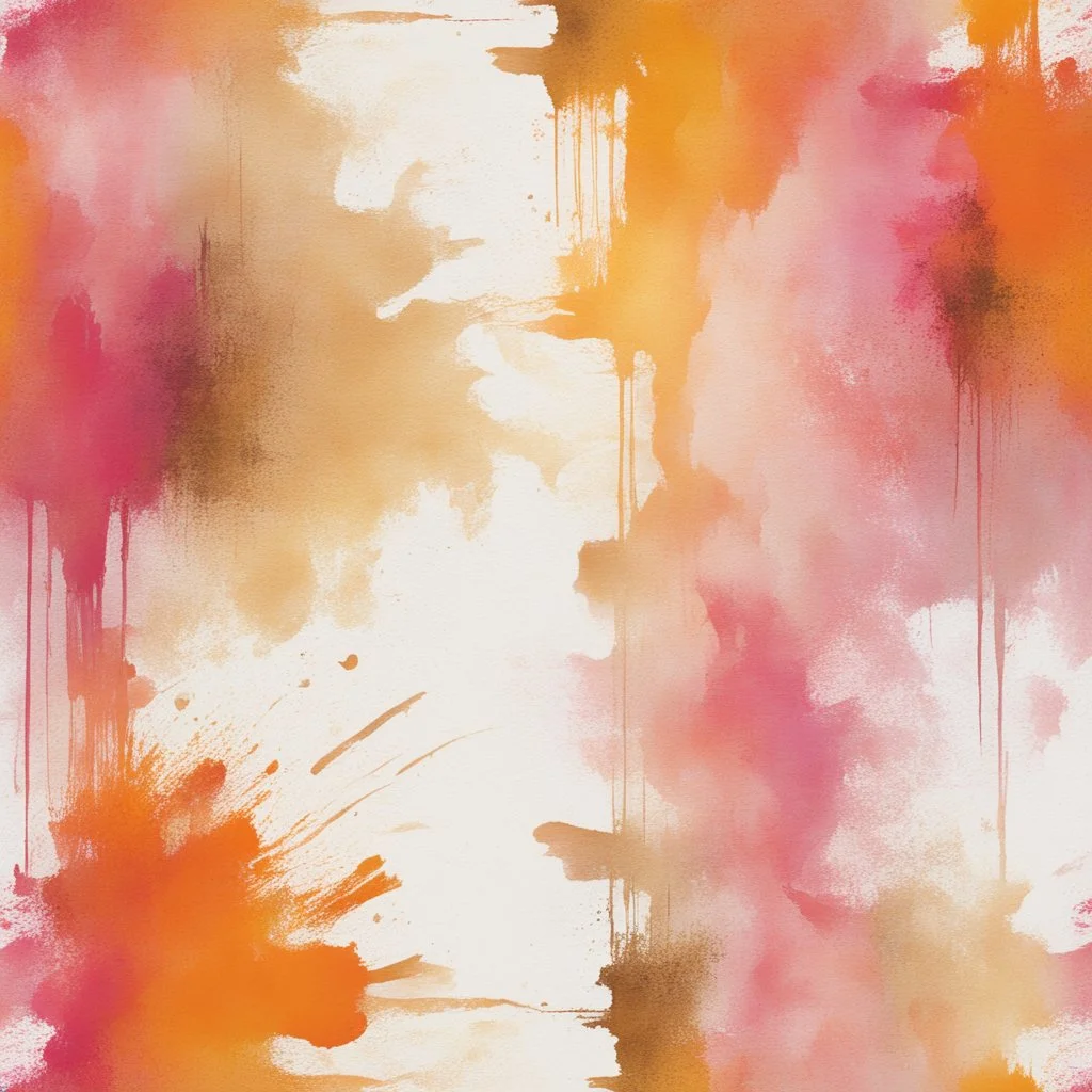 Hyper Realistic grungy-rustic golden, orange, off-white & pink multicolor & textured-brush-stroke background