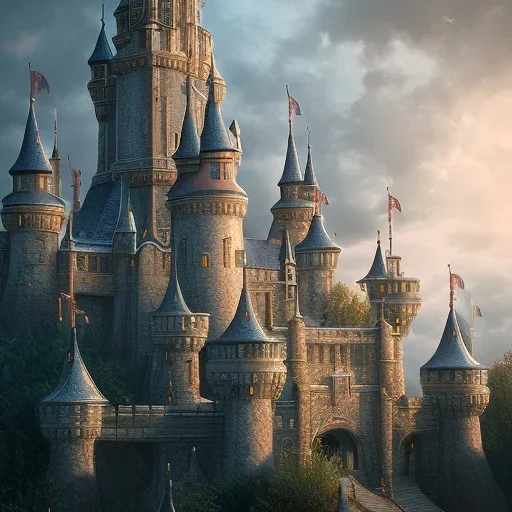 Mysterious castle, --s 8000000, cinematic lighting, intricate details, ultra realistic style, 8k resolution