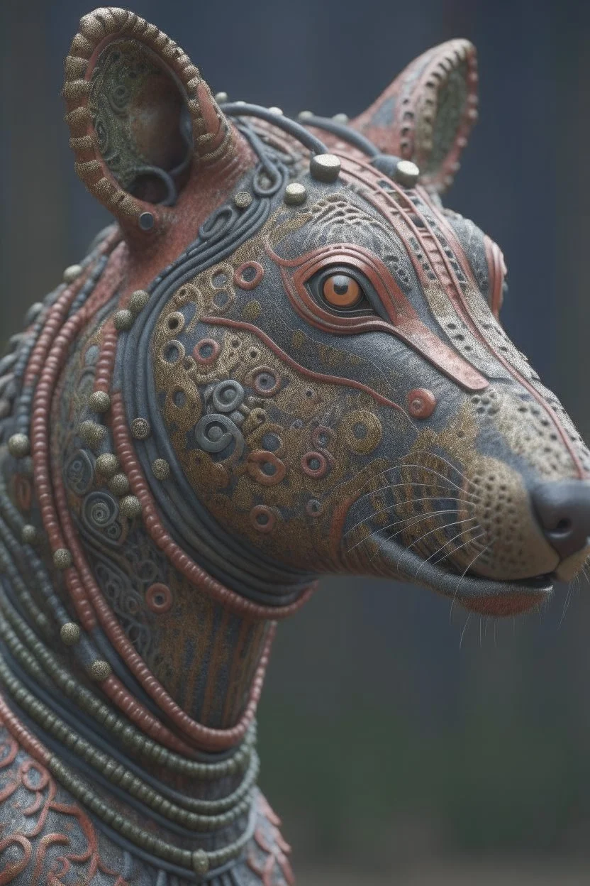 Rust animal,3d 4k octane render, lifelike, photorealistic, artstation, illustration, smooth, sharp focus, ornate, intricate, complex, highly detailed, digital painting, smooth, art by tom bagshaw, akihiko yosh