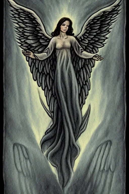 lovecraftian angel human with wings