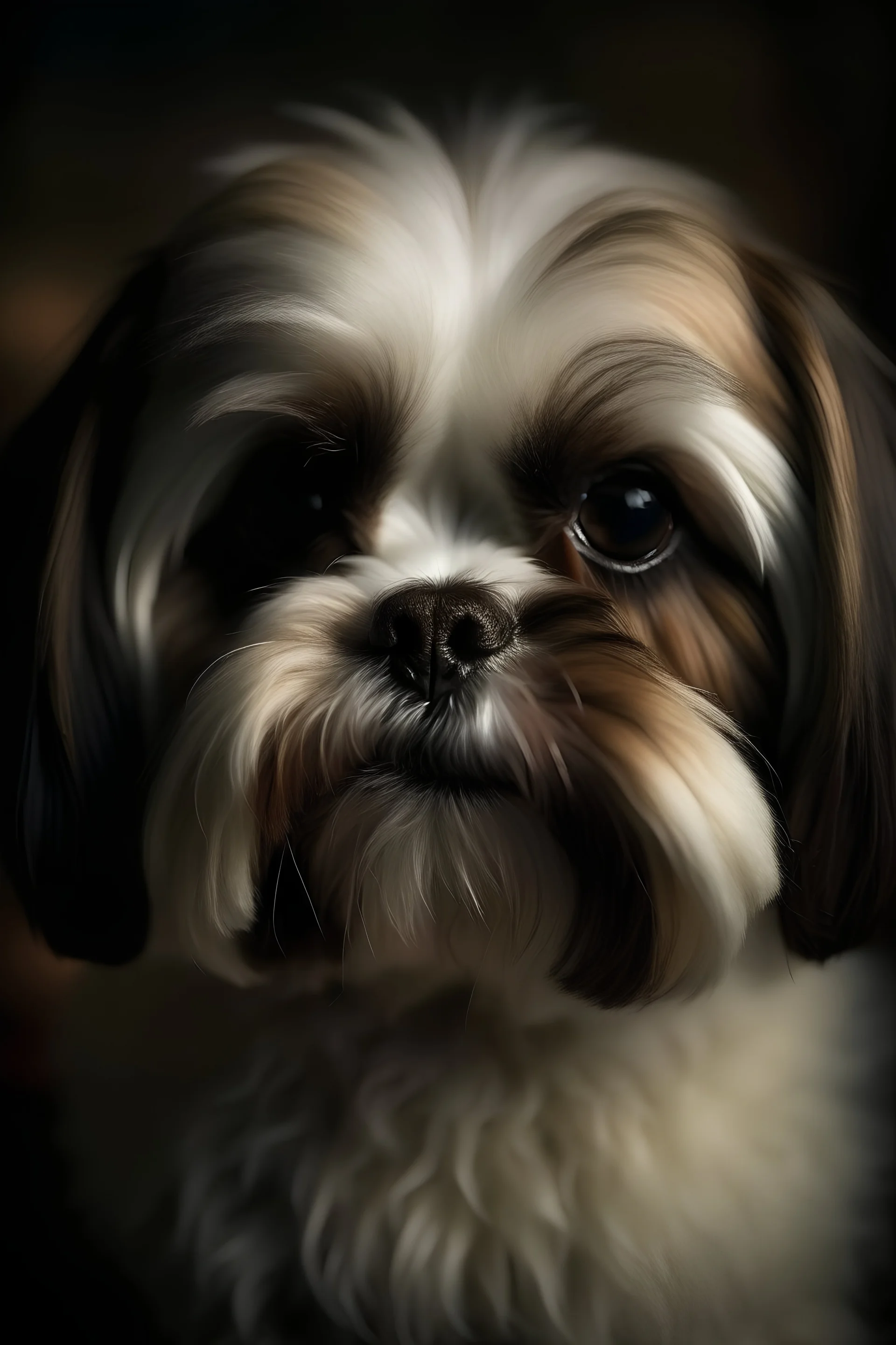 portrait of a shih-tzu