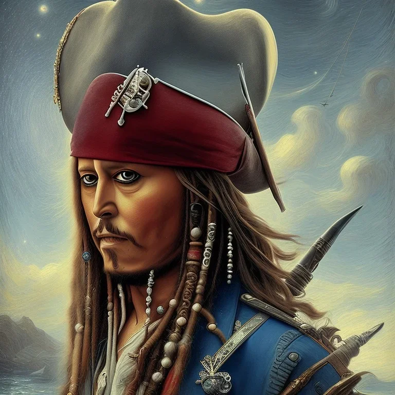 Captain Jack Sparrow,Da Vinci, Master Mahmoud Farshchian,van gogh Ismailoglu, End of Time, Pixley