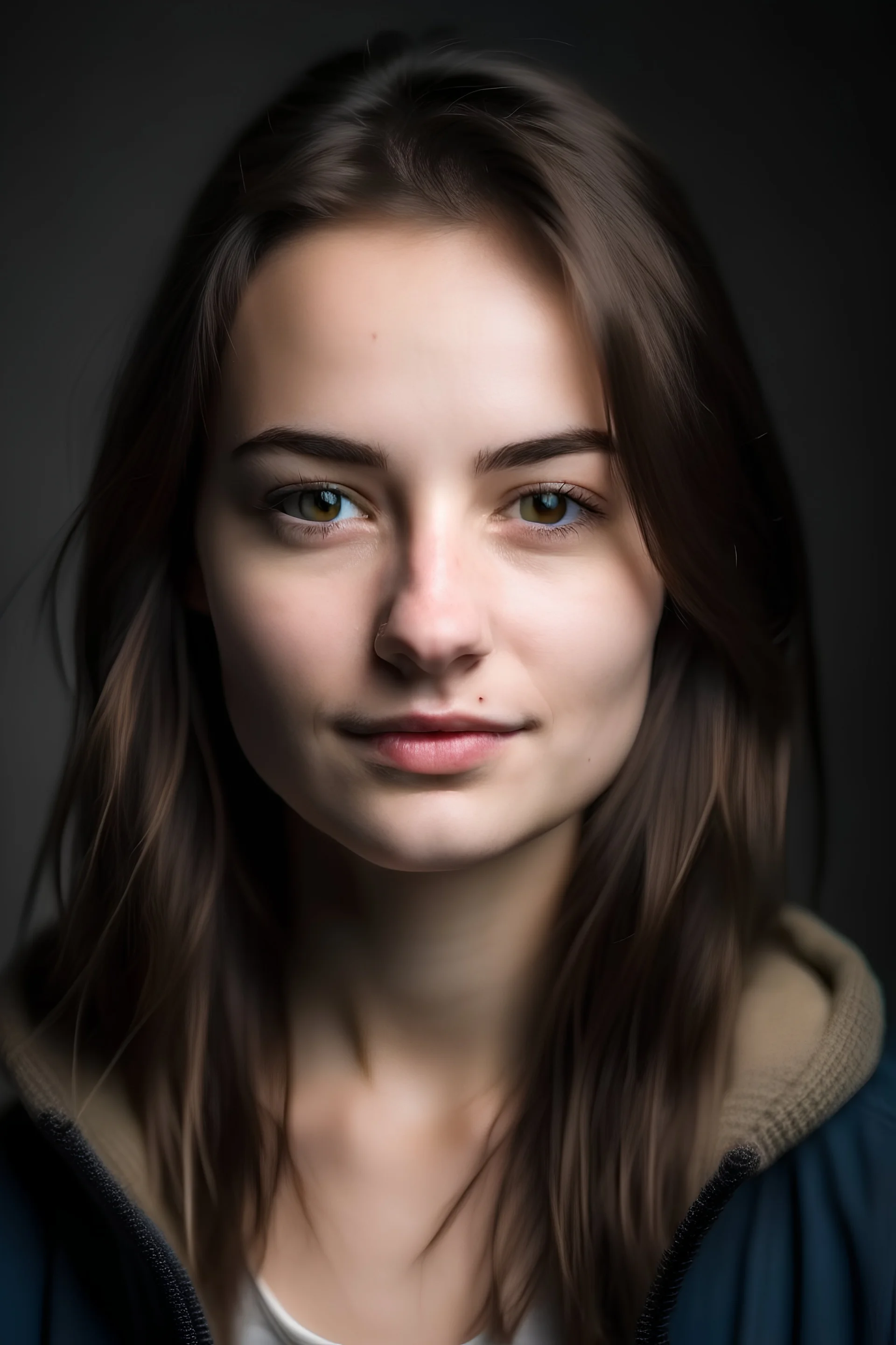 cool woman ID photo