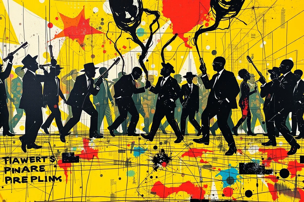 this isnt a game this is financial revolution style of basquiat x pollock