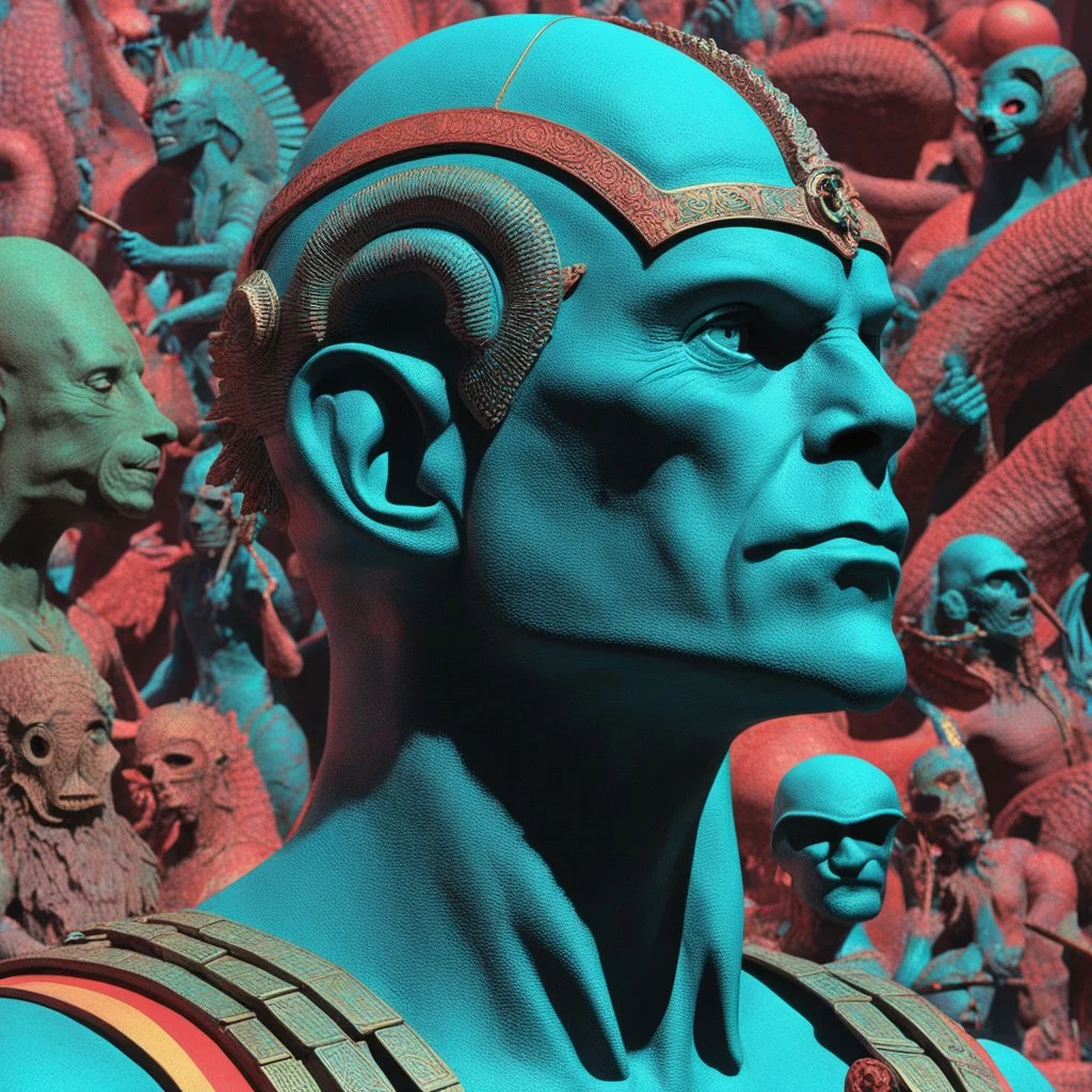 (crazy psychedelic high res 3D anaglyph photo by Ray Harryhausen) LEGION X: he has proven to have an endless array of identities living and growing inside him