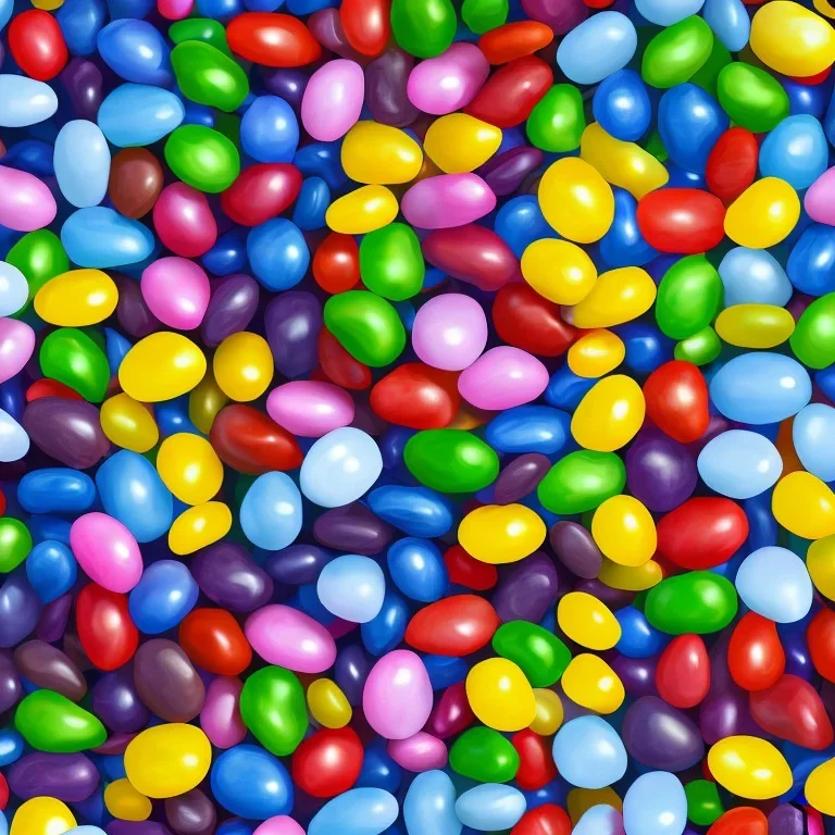 2d texture, seamless, repeatable, ultra realistic jellybeans, highly detailed, 8k