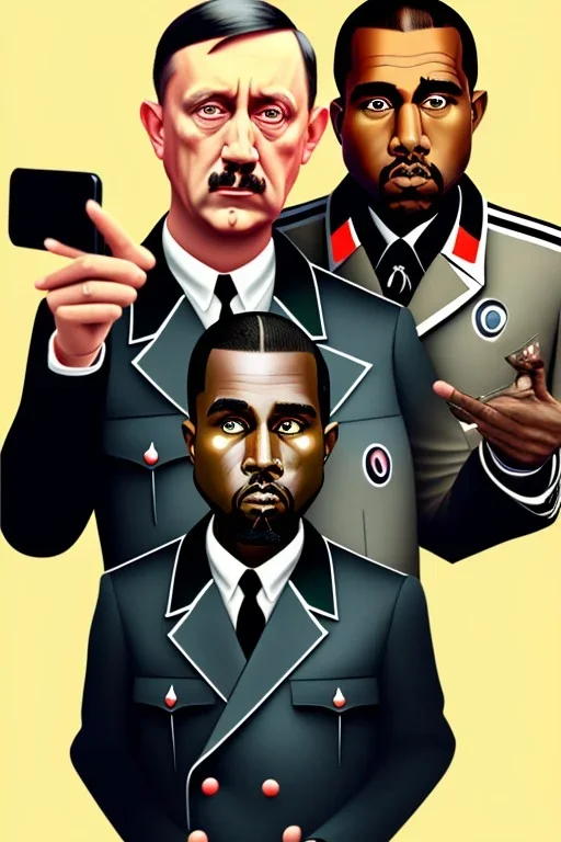 Hitler and Kanye West take a selfie together