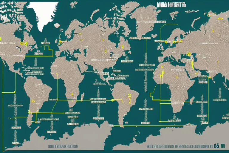 An infographic showing the interconnectedness of global financial markets. flat. without text