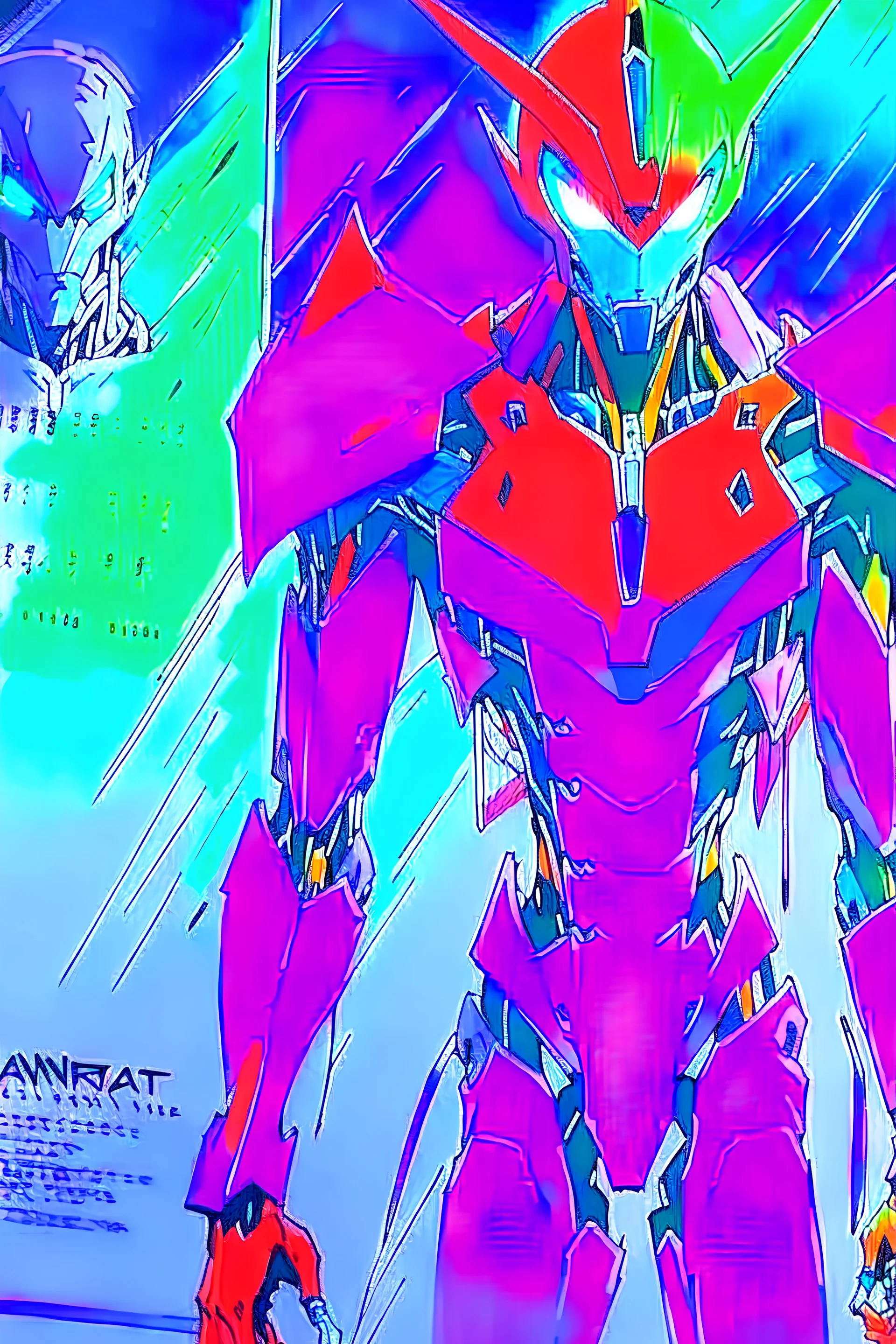 Evangelion Unit-01 as drawn by Greg Capullo