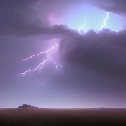 franz frazetta style,plains,lighting bolt strike, storm in the distance