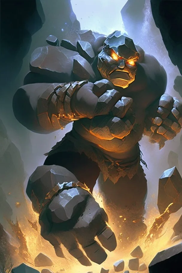 golem malphite with dead fire grasp in one hand