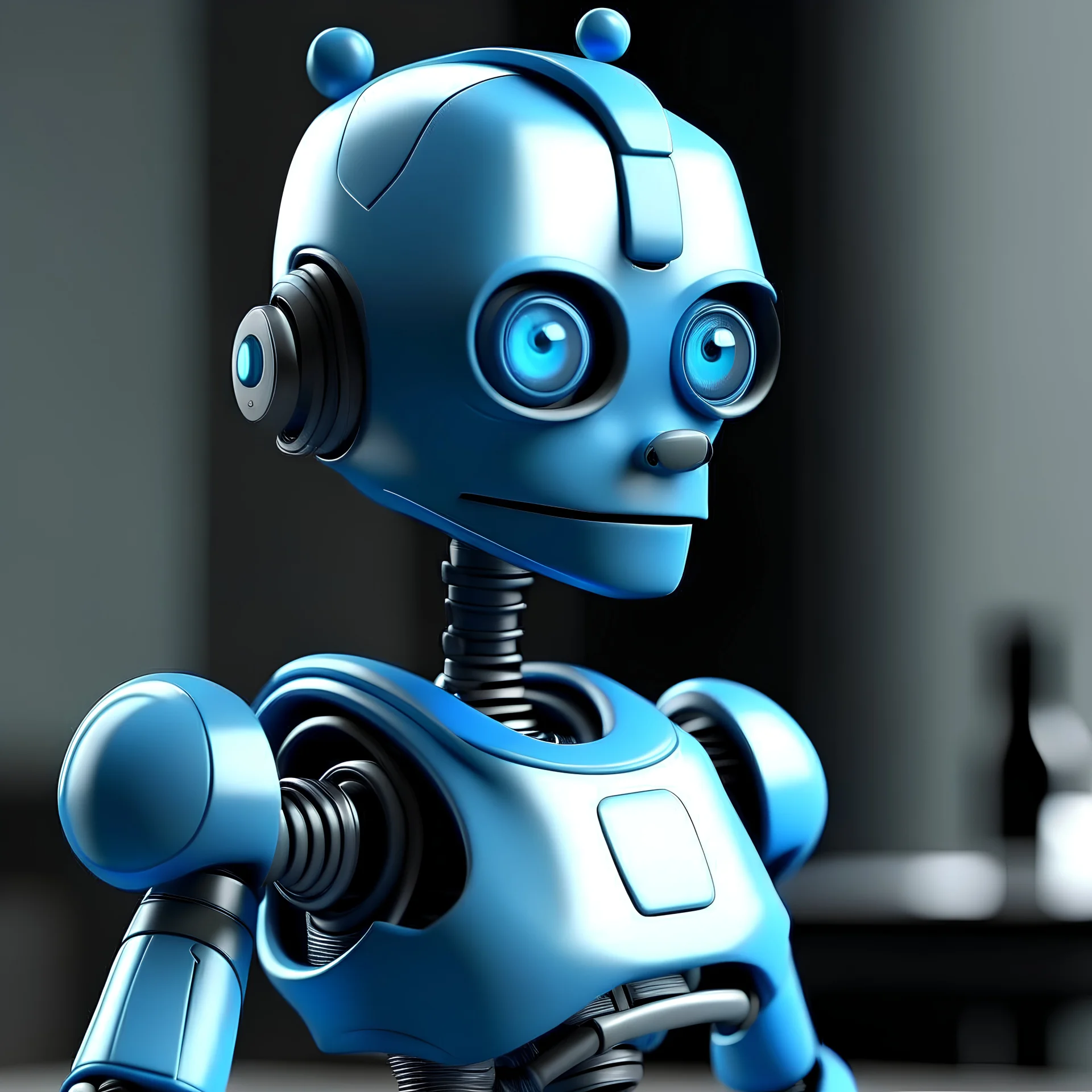 handsome realistic teenage robot