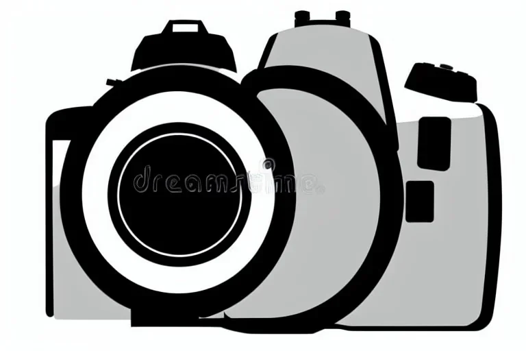 Vector DSLR Camera Photography Vector Vector Illustration