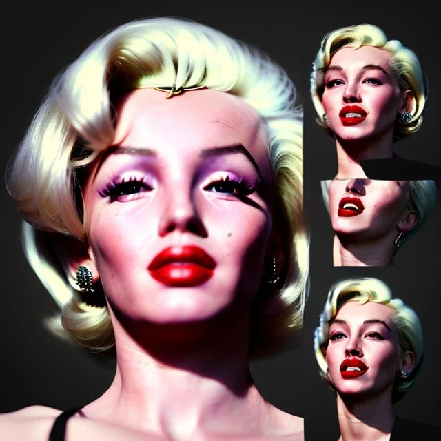 Realistic image portrait, Marylin Monroe, 90s fashion style, highly detailed, unreal engine 5, ray tracing, RTX, lumen lighting, ultra detail, volumetric lighting, 3d, finely drawn, high definition, high resolution.