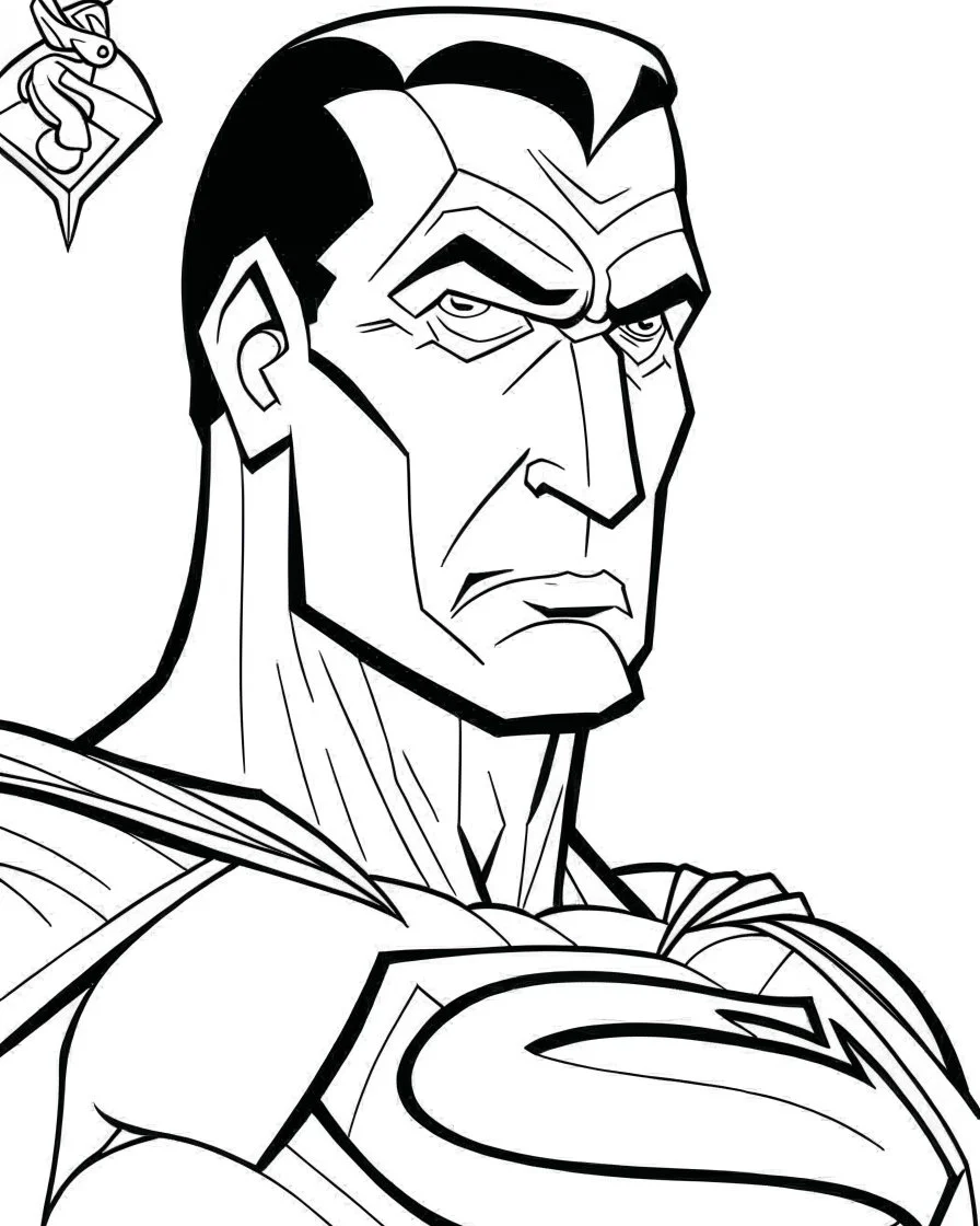 superman coloring page