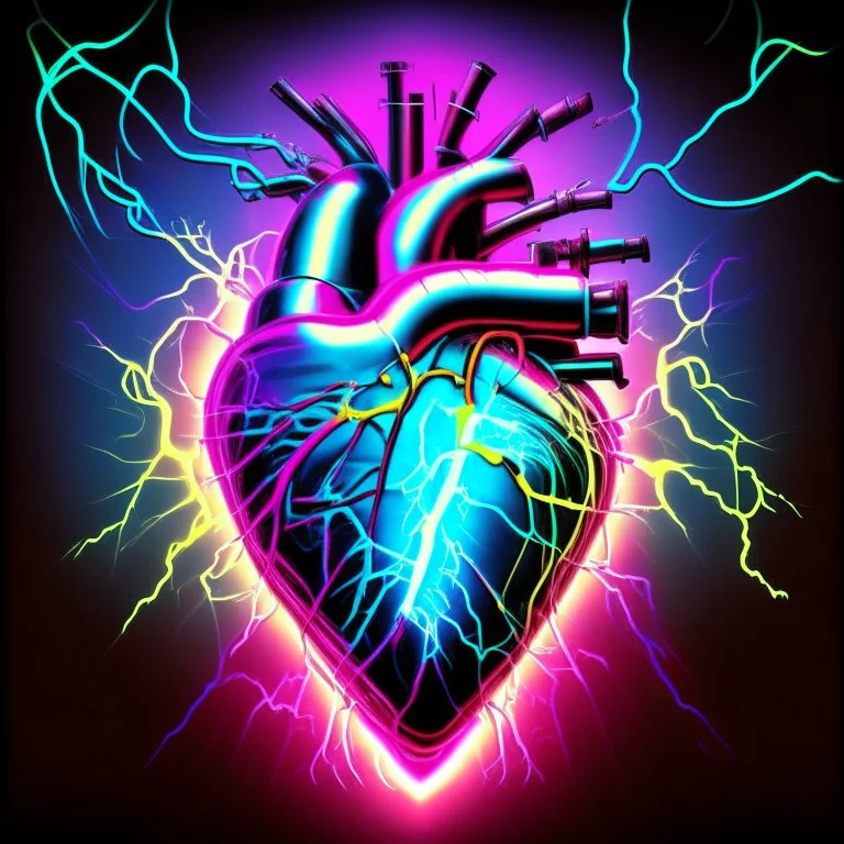 electric heart in artpop art