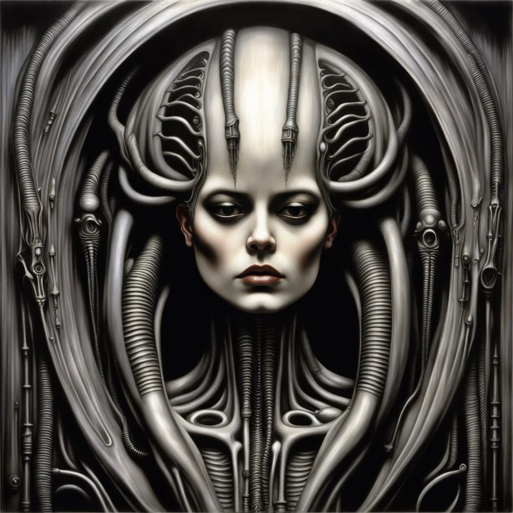 HR Giger's work often featured erotic and sexual themes, intertwined with his signature biomechanical style. His artwork explored the intersection of the human body, sexuality, and machinery in a way that was both provocative and unsettling. Giger's portrayal of eroticism often involved the fusion of organic and mechanical elements, creating surreal and otherworldly scenes that challenged traditional norms of sexuality and beauty. His artwork often depicted grotesque and sexualized beings, with