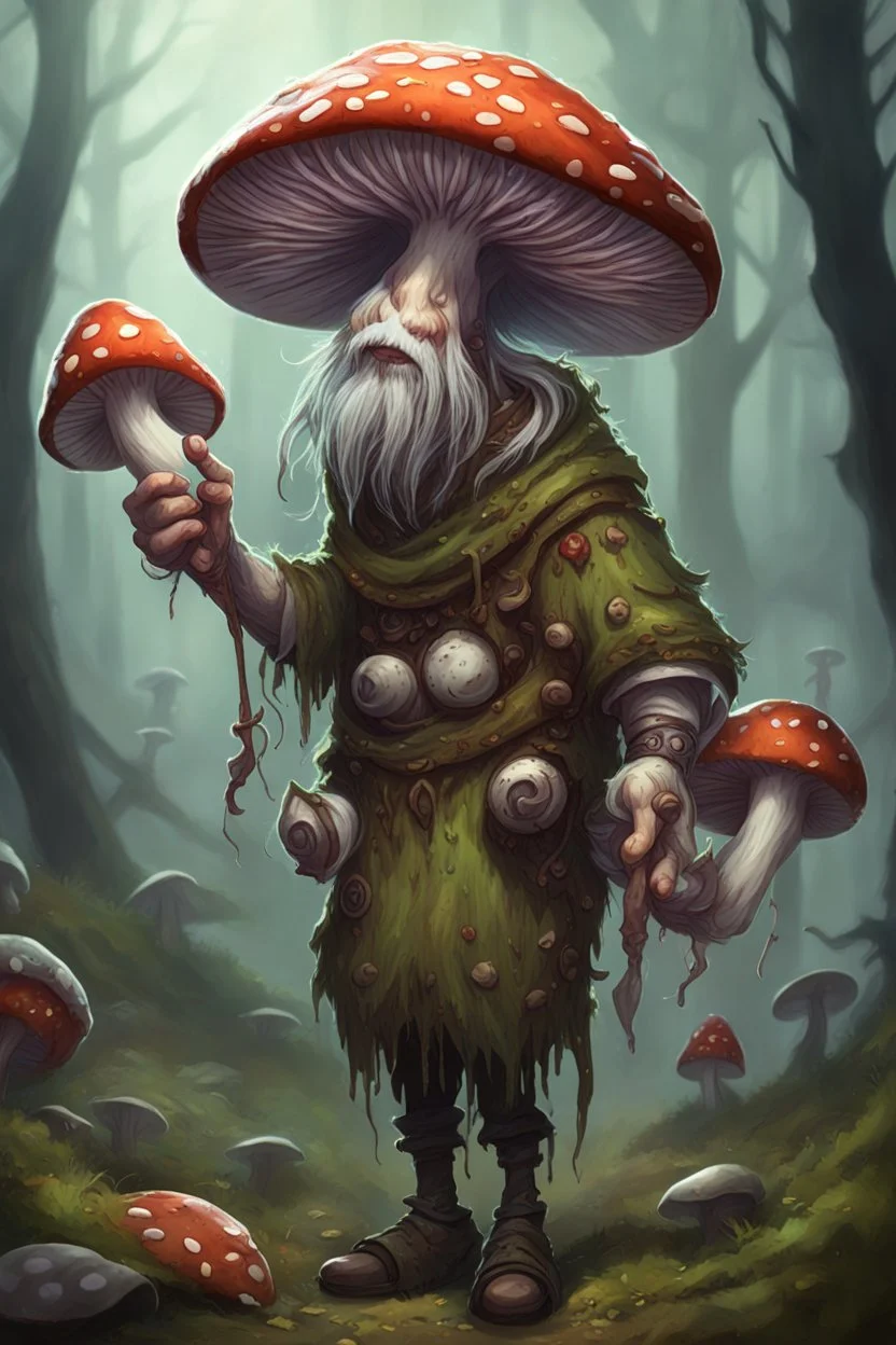 mushshroom spores infected human druid