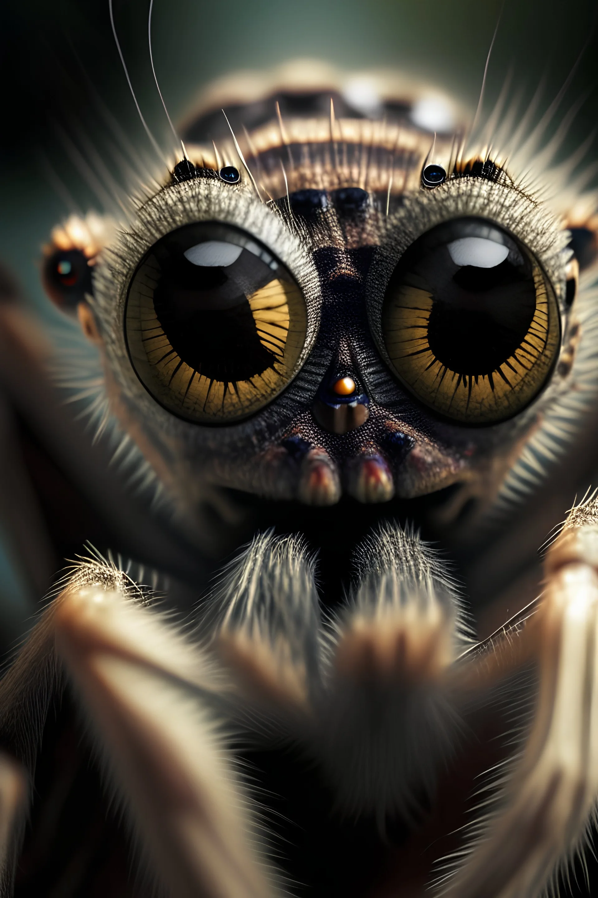 Spider in my face