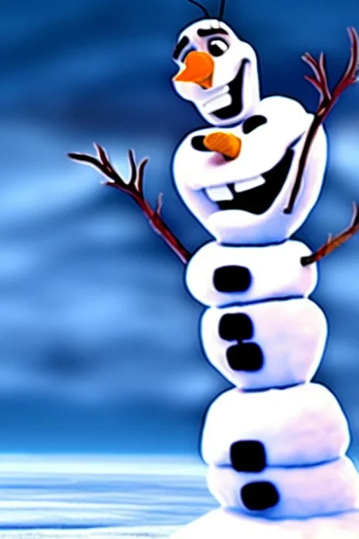 Olaf from Frozen fighting Mike Tyson high quality