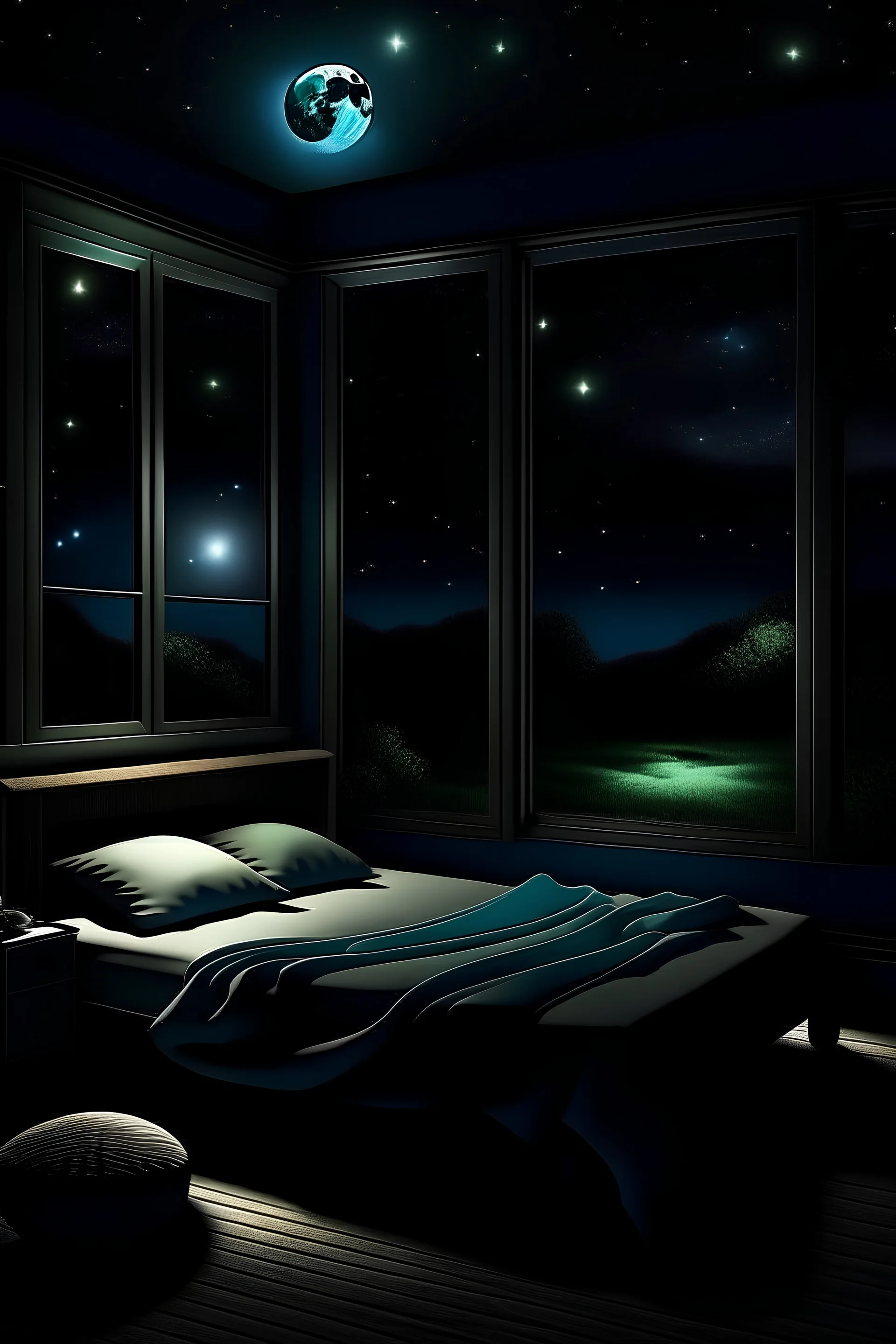 very soothing sleeping place, night ambiece