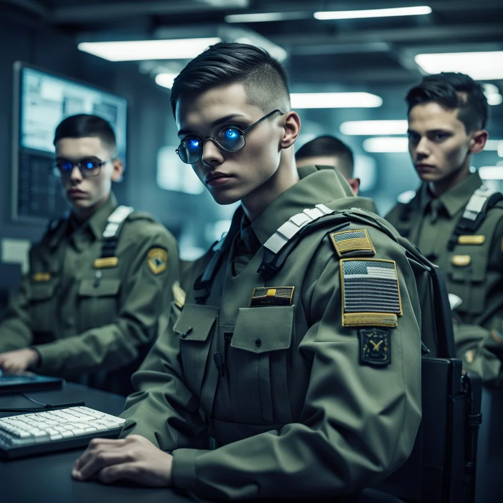 a dystopian military cyber school