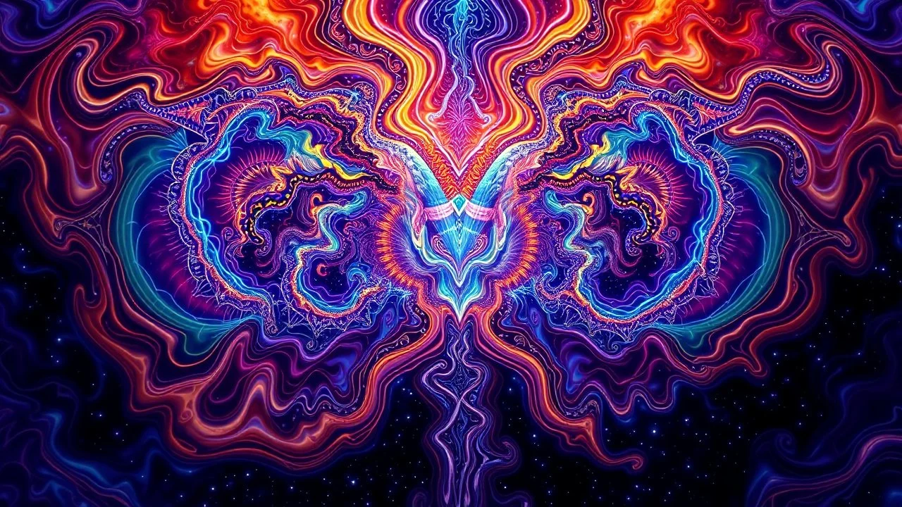 Create an image based on the work of Alex Grey