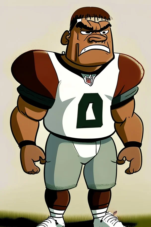 Caleb said American football player cartoon 2d