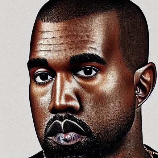 Portrait of Kanye West