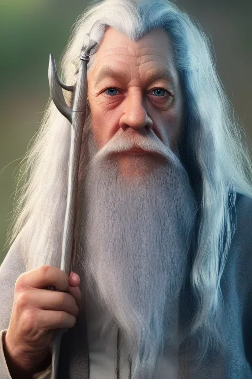 Gandalf toddler, full body, bokeh, hyper realistic