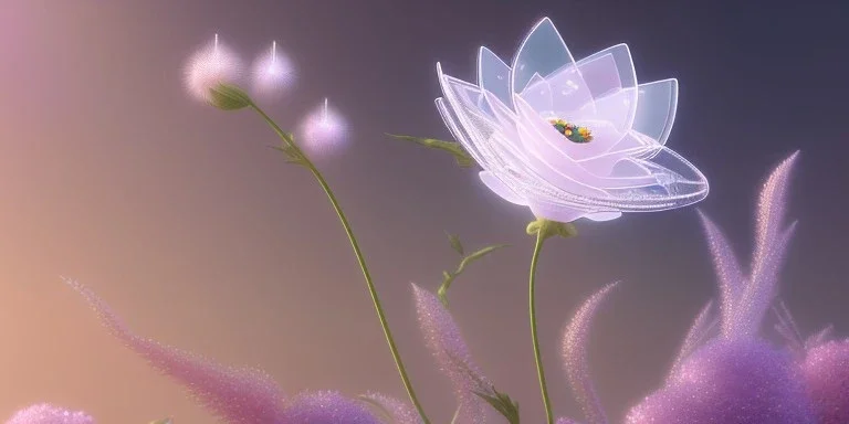 crystal subtle flower in a galactic ambiance beautiful fairy, transparent, delicate colors, in the foreground, full of details, smooth，soft light atmosphere, light effect，vaporwave colorful, concept art, smooth, extremely sharp detail, finely tuned detail, ultra high definition, 8 k, unreal engine 5, ultra sharp focus