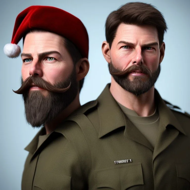 Tom Cruise beard Christmas military